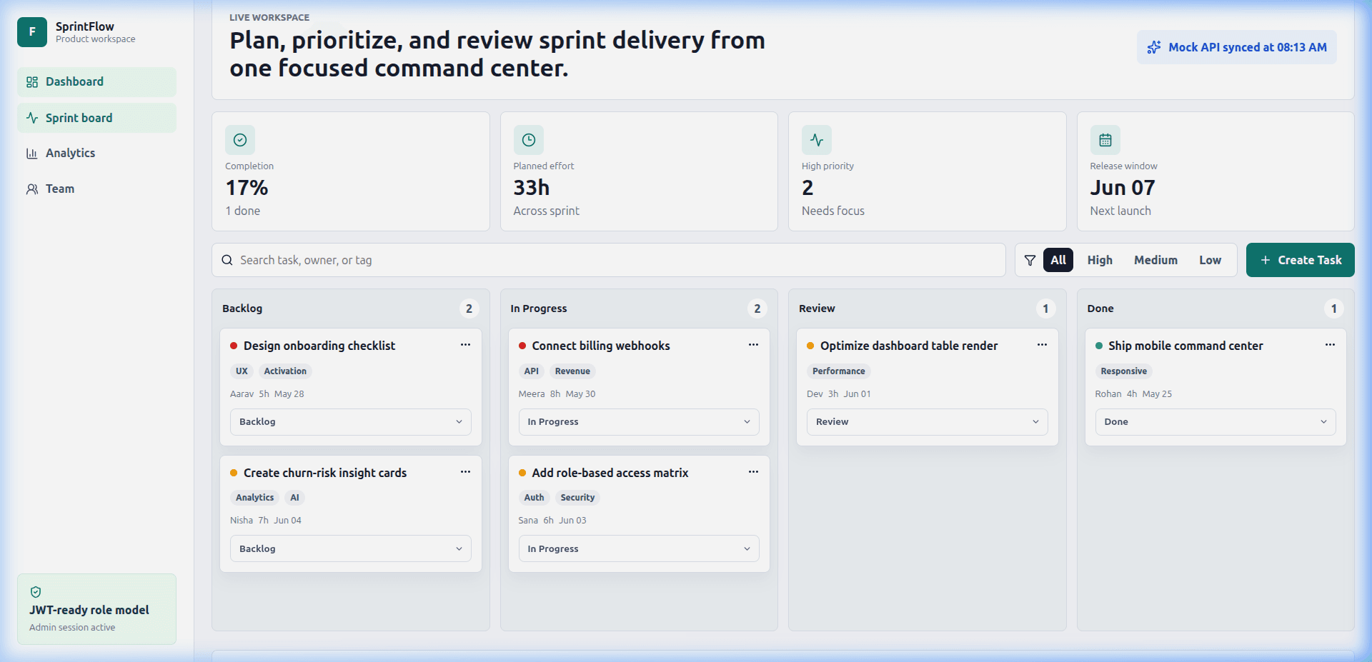 Sprint Flow preview